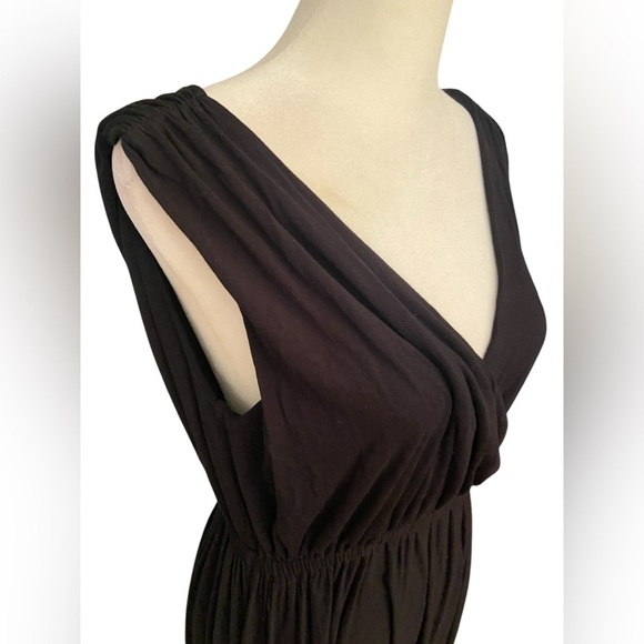 Banana Republic Goddess Maxi Dress Size S Black Sleeveless Stretch Flowy Sexy - Picture 4 of 9